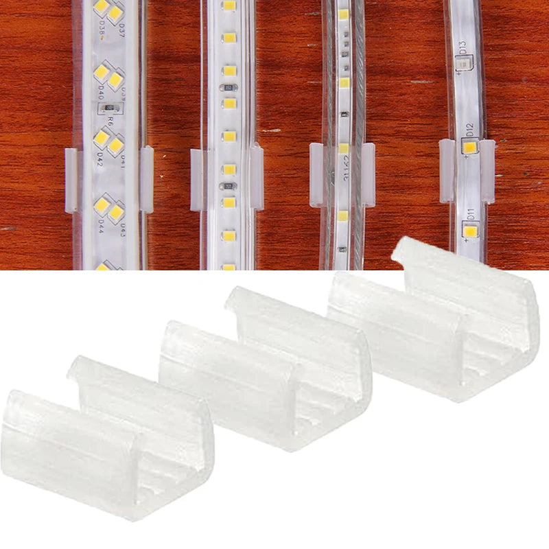 Strip Light Fix Clips Fastener LED Connector for Fixing 2835 Neon Led Strip 220V COB Plastic Buckle Lighting Accessories 6-19mm