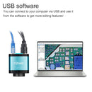 YIZHAN 48MP Digital Microscope 4K Video Recording USB HDMI Industrial Microscope Camera 130/180X C-mount Lens Soldering Repair