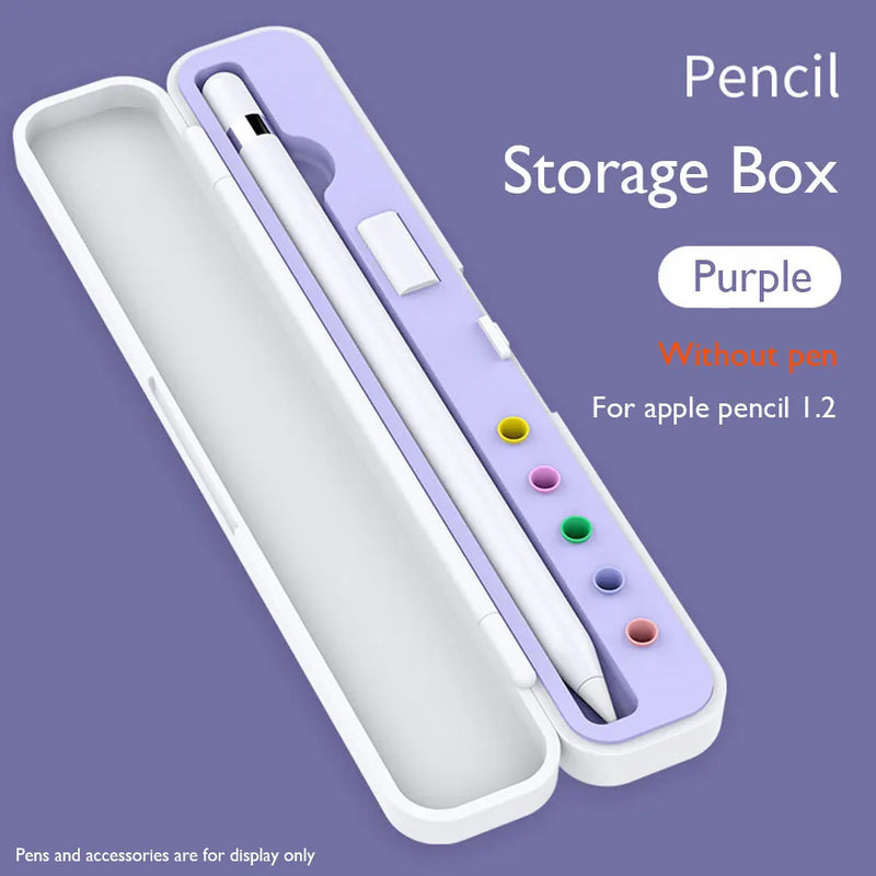 1/2PCS For Apple Pencil Storage Box Portable ABS Silicone Protective Case for Apple Pencil Pen Nib Holder For Ipad Pencil