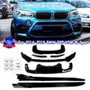 For 2014-18 BMW F85 X5M M Sport SUV Body Kits Front+Rear Lip Side Skirt Spoiler