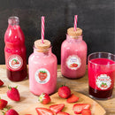 100-500pcs Strawberry Thank You Stickers Stationery Stickers Festival Birthday Party Gift Decorations Handmade Sticker