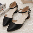 Women Heels Mary Janes High-heeled Sandals Pointed Toe Elegant Woman Shoes Pumps Medium Heel New In Casual Comfortable Designer