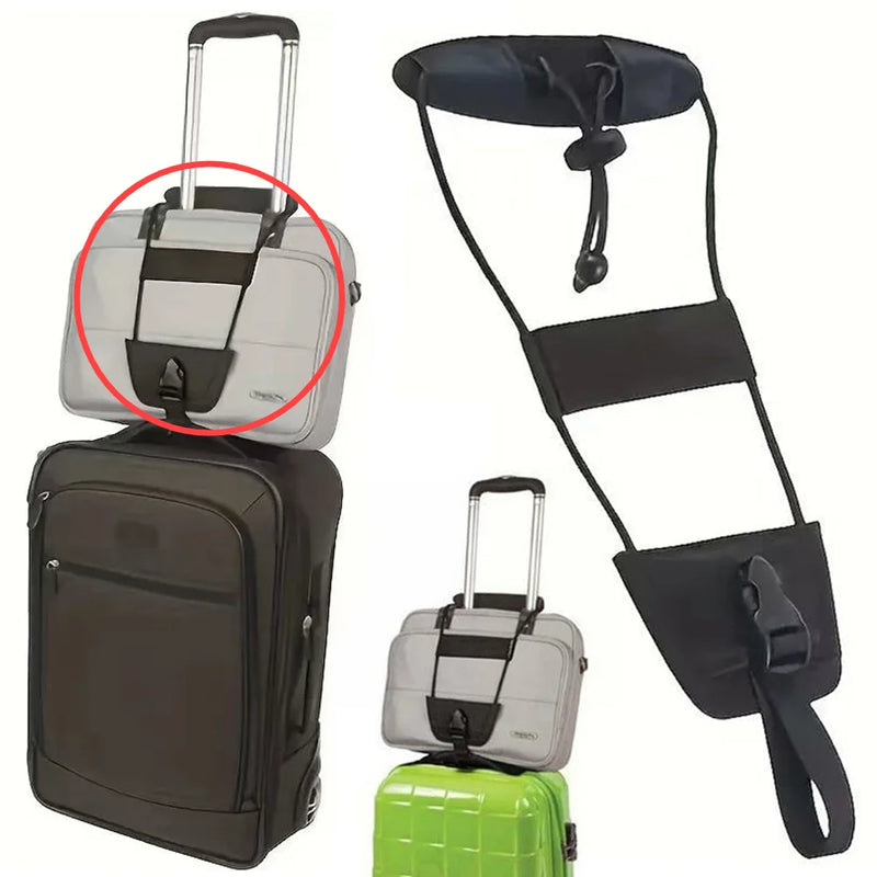 Add A Bag Strap Travel Luggage Suitcase Adjustable Belt Luggage Suitcase Fixing Straps Luggage Bungee Belt Travel Supplies