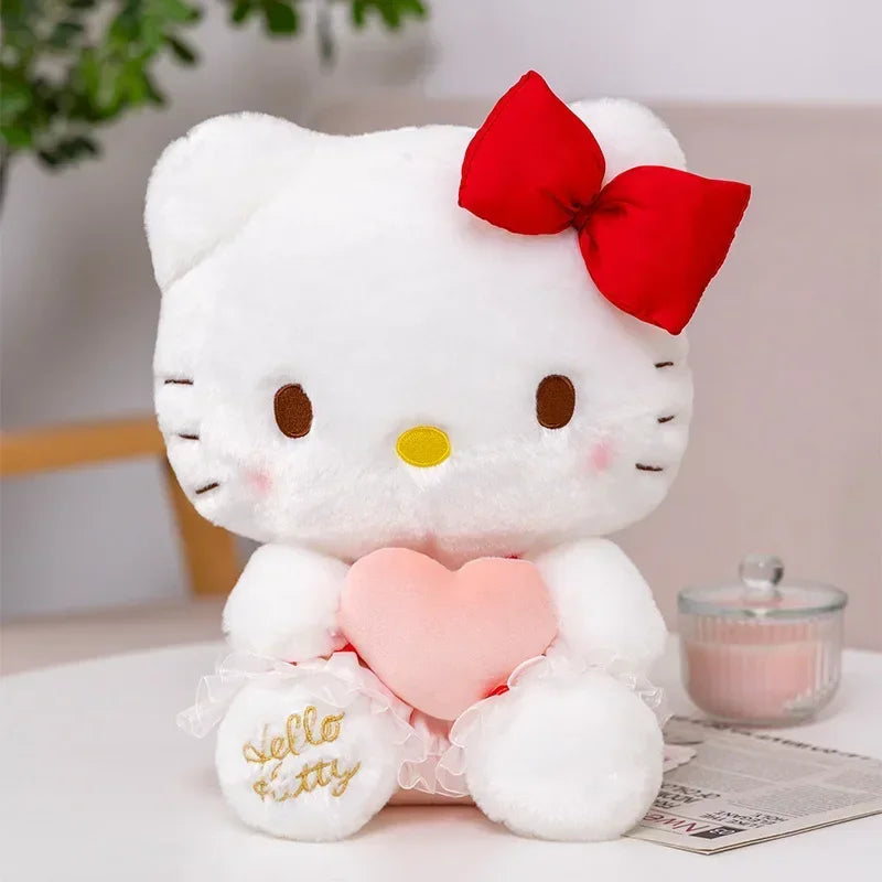 Sanrio Hello Kitty Kuromi Melody Cinnamoroll Stuffed Toys Kawaii Baby Gifts Christmas Stuffed Toys Children Dolls for Kids