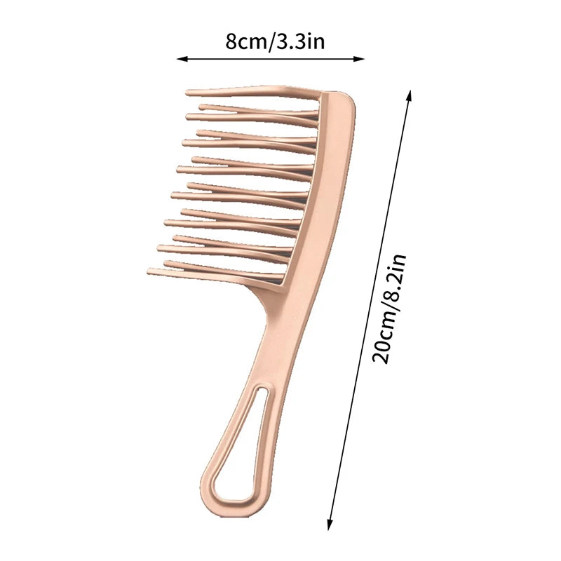 Double Rows Of Wide Tooth Comb Long Hair Curly Hair Fluffy Styling Tool Special Hair Comb Anti-static Hairbrush