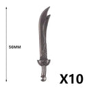 Medieval MOC Weapon Figure Accessories Building Blocks Soldiers Sword Shield Bow Arrow Trident Hammer Axe Spear Brick Kid Toy