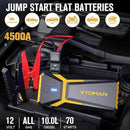 VTOMAN 4500A Power Bank with Car Start Auto Start Portable Charger Jump Starter Power Station Car Battery Charger Booster