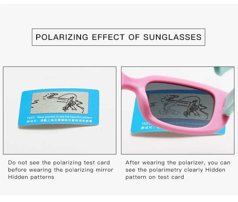 WarBlade Retro Polarized Kids Sunglasses TR90 Silicone Flexible Boys Girls Children Sun Glasses UV400 Baby Goggle Shades Eyewear