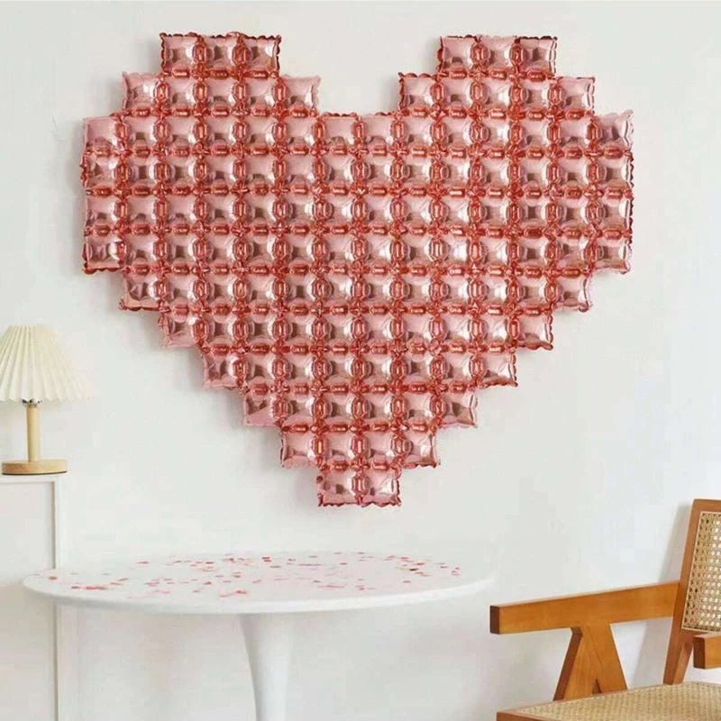 Heart Shaped Background Wall Foil Balloon Love Letter Balloons for Wedding Party Happy Valentines Day Home Decoration Supplies