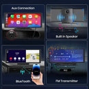 Junsun 10.26 "Wireless CarPlay Android Auto Car Radio 4K Dash Cam Rearview Camera Wifi GPS Navigation Dashboard Video Recorder