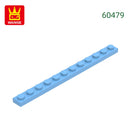 Wange 52Pcs/Lot 60479 1x12 Plate Building Blocks MOC Accessories Compatible with Construction Bricks Children Educational Toys