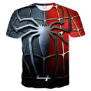 Kids Spider T-Shirt For Boy Clothes Fashion Children's Clothing Boys T-shirts Girls Tops 3D Print Baby Shirt Summer Boy T-shirt
