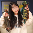 40cm Simulation Fish Plush Toy Stuffed Animal Piranha Perch Cat Toy Parent-child Interactive Game Cute Sofa Pillow for Kids Gift