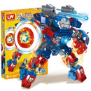 Lewan 2077 Steel Mech American Team Killer Assembled Building Blocks Boy Toy Gift Compatible with Lego