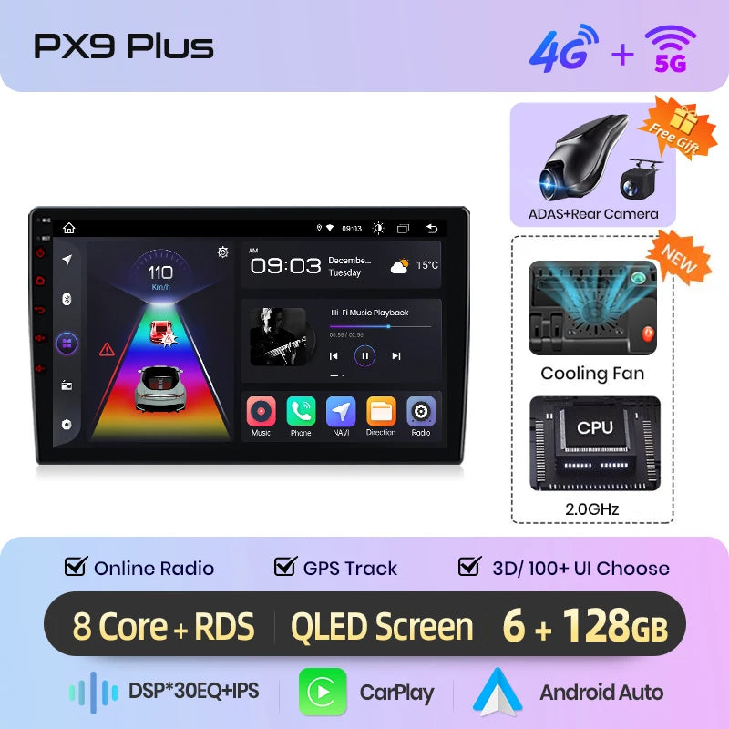 AWESAFE PX9 Car Radio Autoradio for  Renault Megane 2 2002 - 2009  Wireless Carplay Screen Android Auto Stereo GPS Navi FM RDS