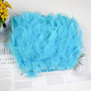 1 Meter Natural Turkey Feathers Trims 10-15cm for Sewing Ribbon Clothing Fringe Plumes Decoration DIY Crafts Wedding Party Dress