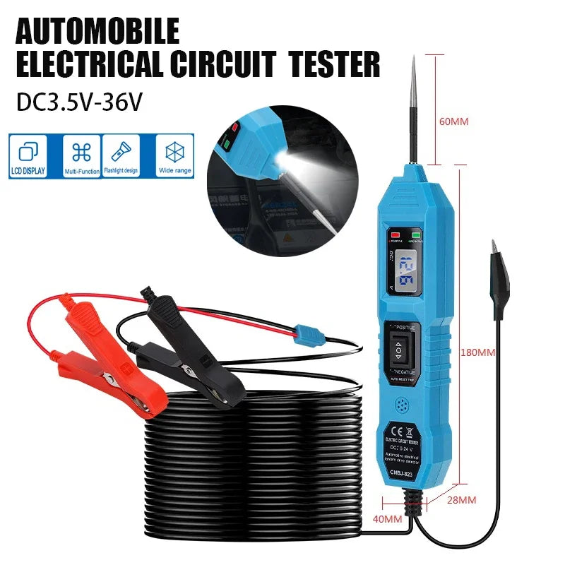 The Newest Electric Circuit Tester CNBJ-823 Automobile Electrical System Tester With Power Switch Vehicle Diagnostic Tool