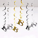 18th Birthday Party Disposable Tableware Plate Cup Napkin Black Gold Party Decorations Birthday Balloon 18 Years Party Supplies