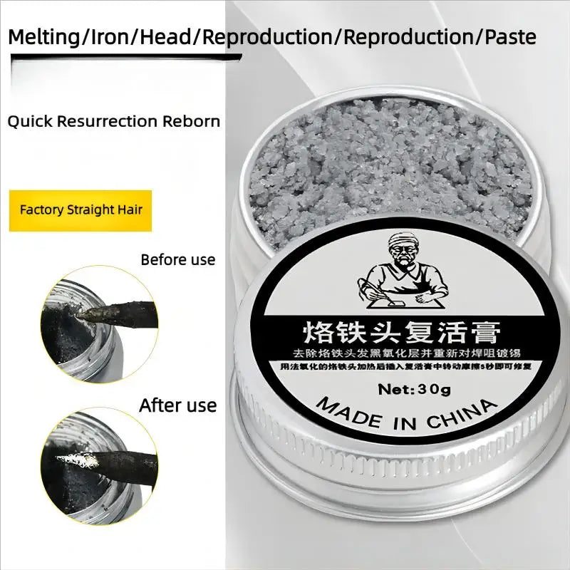 1/2/3Pcs Soldering Iron Tip Refresher Non-stick Tin Solder Cream Clean Paste Oxide Solder Iron Tip Refresh Tip Tinner Activator