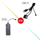 EL Wire 5/4/3/2/1Color 1M Illuminated Lights with Neon Lights DIY Combination Multicolor Lights AA Batteries USB Prom LED Strips