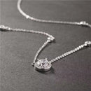 1CT Moissanite Necklace for Women Certified 925 Sterling Silver Sparkling Lab Diamond Pendant Chain Party Jewelry GRA USA Stock