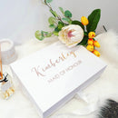 Personalize Bridesmaid Gifts Box Empty Party Proposal Wedding Card Custom Name Stickers Labels Box for Mother Birthday Idea Logo