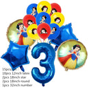 Snow White Birthday Party Set Cup Plate Napkins Tablecloth Cake Topper Balloons Disposable Tableware Baby Shower Supplies