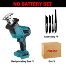 ONEVAN 3600W Brushless Cordless Reciprocating Saw 12000SPM Wood Metal Pipe Cutting Saw Home Power Tools For Makita Battery Pin