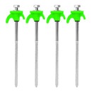 10/2pcs Metal Tent Spikes Camping Pegs Drill in Ground Anchors Heavy Duty Spiral Screw with Hex Socket Stakes Camping Stakes