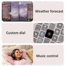 IOWODO R50 Pnik Smart Watch 1.85” Full Touch HD Smartwatch Bluetooth Calling Fitness Tracking Woman Watches with Voice Assistant