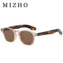 MIZHO Original Brand Design PC Frames Gradient Tiny Sunglasses Women High Quality UVB Brown oculos de sol masculino Eyewear Men