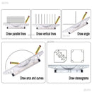 30cm Multi-purpose Angle Parallel Scroll Rolling Ruler Art Design Architect Drafting Drawing Measuring Balance Scale Template