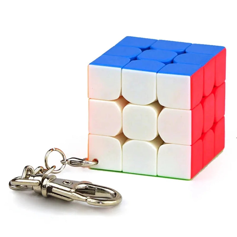 MoYu KeyChain 3cm 3.5cm Mini 3x3 Magic Cube KeyChain Professional Educational Toys Cubo Magico Puzzle Game