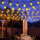 LED Ball Garland Lights Fairy String Waterproof Outdoor Lamp Christmas Holiday Wedding Party Lights Decor Solar/Battery Power