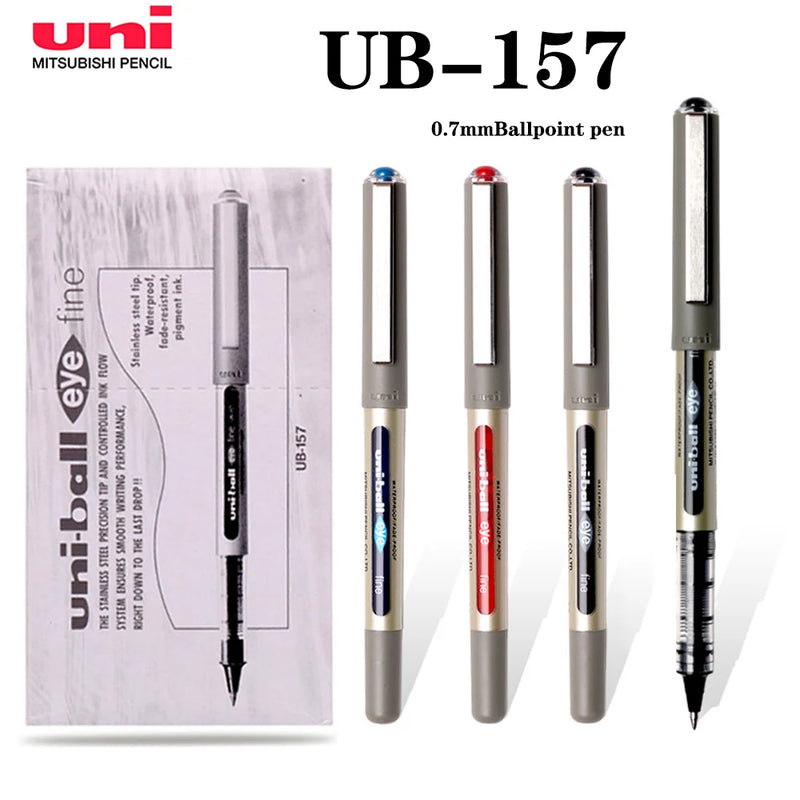 Japan UNI Ballpoint Pen UB-157 Straight Liquid Gel Pen Signature Pen Back To School Supplies Korean Stationery Office Supplies