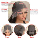 Ombre Blonde 13X6 Transparent Lace Front Human Hair Wig Brown Root Body Wave Ash Blonde 180 Density Pre Plucked Human Hair