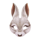 Half Face Rabbit Mask Adult Halloween Animal Head Masks Party Cosplay Mask Easter Carnival Masquerade Accessories Shooting Props