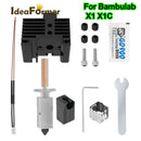 Upgrade Hotend For Bambu Lab X1 X1Carbon Bi Metal Heatbreak  Hard Steel Nozzle Thermistor Fit Bamboo Bambulabs P1P P1S hotend