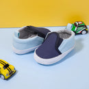 Infant Babies Boys Girls Shoes Soft Sole Canvas Solid Footwear For Newborns Toddler Crib Moccasins Letter Print Anti-Slip Shoes