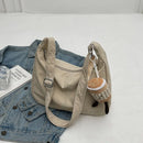 Women Japan Style Hobo Crossbody Bag Large Capacity Ins Style Versatile Embroidery Shoulder Bag Waterproof Commuter Bag