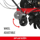 Gas Powered Tiller 4 Cycle Engine 212Cc Working Width Adjustable 13In-22In-33.5In