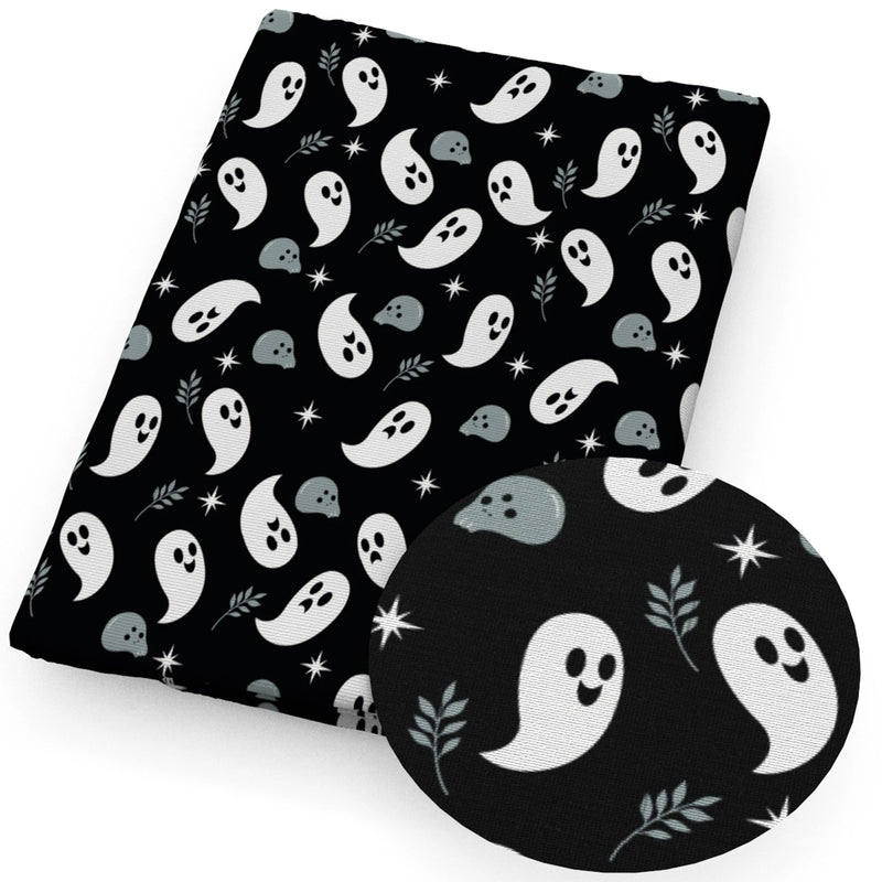 Halloween Bat Pumpkin Skull Printed Polyester Pure Cotton Material Patchwork Tissue Sewing Quilting Fabrics Needlework DIY Cloth
