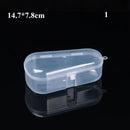 8Styles Plastic Storage Box Small Square Clear Black Box For Jewelry Diamond Embroidery Craft Bead Pill Home Storage Supply