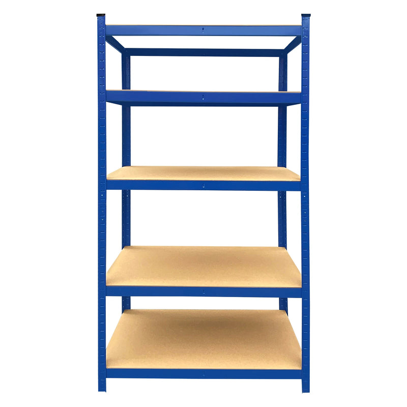 5 Tier Garage Shelves Metal Storage Shelves Rack,Heavy-Duty Shelving Units,Boltless Assembly for Warehouse Office,875kg Capacity