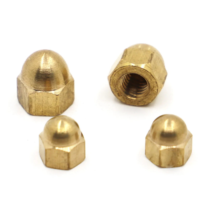 DIN1587 Copper Cap Hex Nuts Decorative Dome Head Cover Semicircle Brass Acorn Nut M3 M4 M5 M6 M8 M10 M12