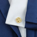 New French shirt cufflinks Celtic knot buttons high-end business men's accessories husband wedding jewelry father gift