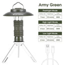 WEST BIKING Portable Camping Light 3 In 1 Multifunctional Outdoor LED Flashlight USB Charging Emergency Lamp Hanging Tent Light