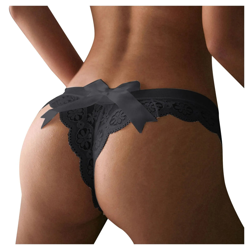 Sexy Lace Thong Women Butterfly Low Waist Panties Transparent Underwear Ladies Briefs Lingere Panty Underware Womens Lingerie