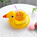 Inflatable Floating Beverage Coaster Flamingo Unicorn Beverage Rack Hawaiian Party Supplies Swimming Pool Birthday Party Decorat