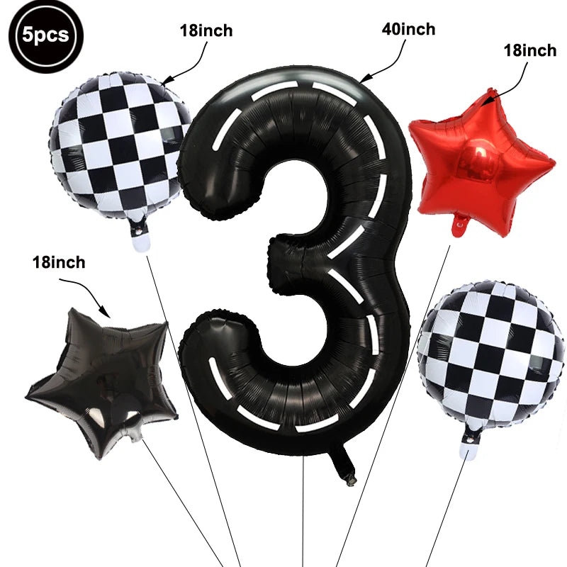 Bike Game Birthday Decorations Bicycle Garland Banner Cycling  Rider Cupcake Toppers Boy Birthday Baby Shower Party Decoration